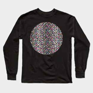 Colourful gradient unique flowers leopard stripes abstract modern 235 Pattern Long Sleeve T-Shirt